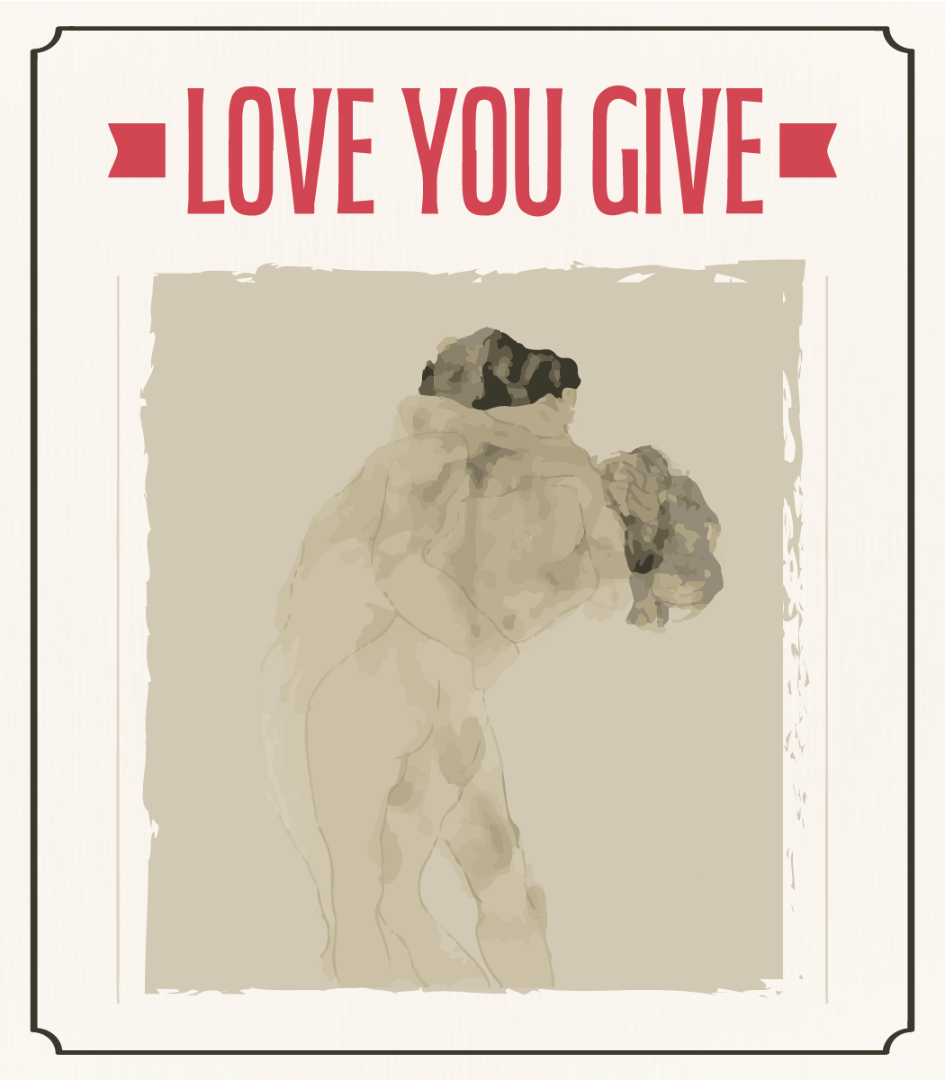 Love You Give  "Sweet White Wine with Peach"